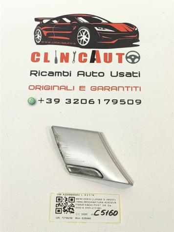MODANATURA ESTERNA SUPERIORE FIANCATA DESTRA MERCEDES Classe S W220 4° Serie A2206900462 628960 diesel 3996 (9905)