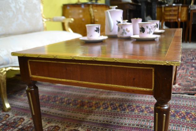 Tavolino da salotto stile Luigi XVI cm.119 - Foto 3
