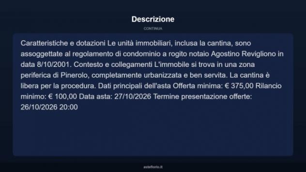 Immobile in asta di 3 m² in vendita a Pinerolo - Foto 9