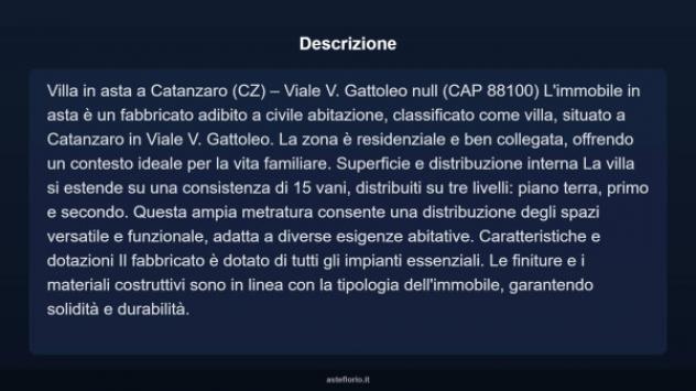 Immobile in asta di 225 m² con più di 5 locali in vendita a Catanzaro - Foto 3