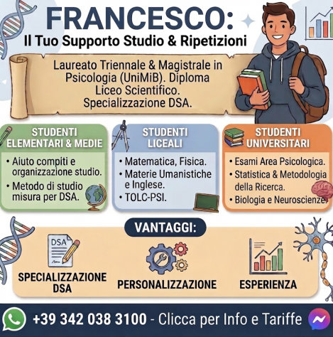 RIPETIZIONI &amp; AIUTO COMPITI