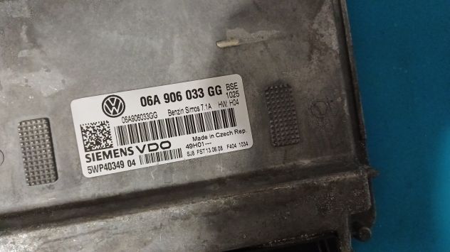 ECU VOLKSWAGEN GOLF 1.6 SIEMENS VDO 5WP40349 04 5WP4034904 CENTRALINA MOTORE VO - Foto 6