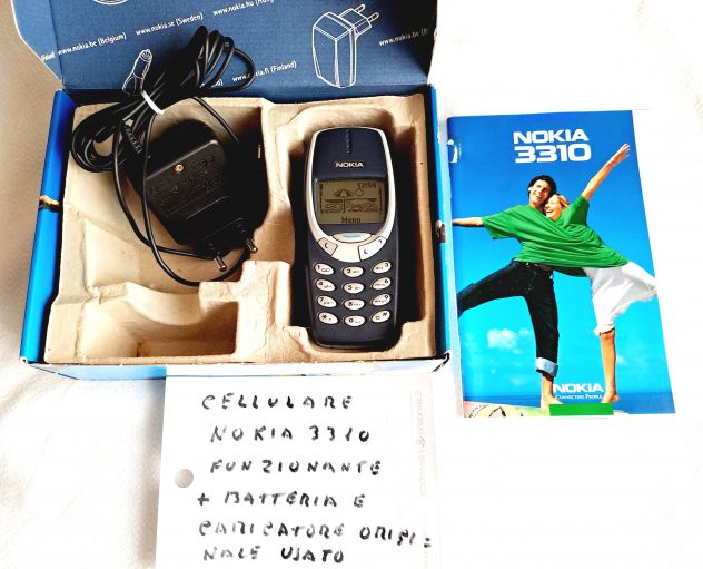 Cellulare Nokia 3310 perfettamente funzionante con scatola,batteria e caricatore