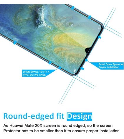 3 vetri temperati protettivi per Huawei Mate 20X e 20X 5G - Foto 3