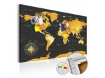 Quadro Di Sughero Mappamondo Cm.120x80 E 90x60 Arredalacasa