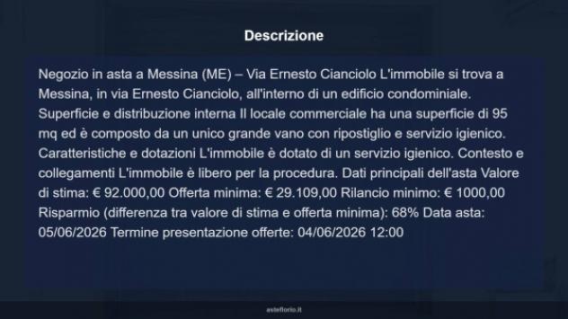 Immobile in asta di 95 m² in vendita a Messina - Foto 5