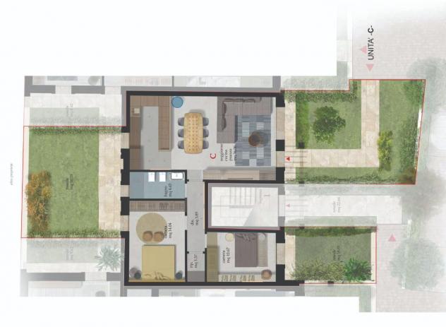 Appartamento in vendita a Cascina 86 mq Rif: 1218705