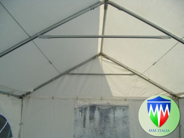 Tendone Gazebo 3 x 4 Professionale pvc Alta densita Ignifugo Gold MM - Foto 9