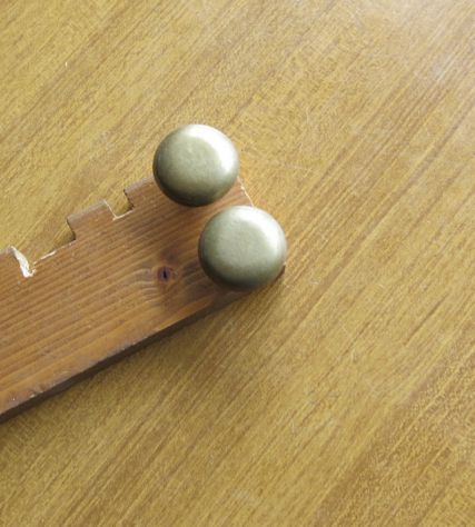 2 MANIGLIE IN OTTONE A POMELLO PIENO PER MOBILI VARI - - Foto 2