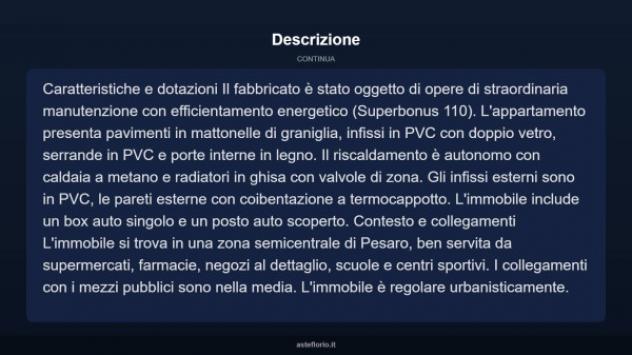 Immobile in asta di 172 m² con più di 5 locali e box auto in vendita a Pesaro - Foto 15