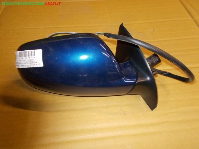 RETROVISORE EST.D.regolazione elettrica, ripiegamento manuale BLU 6 FILI PEUGEOT 307 (T5) 3p / 5p / SW Vetri e Retrovisori Cristalli Retrovisori R