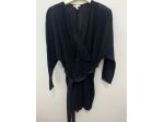 Vestito H&M Satinato - Taglia XL/175 cm - Nero - Nuovo