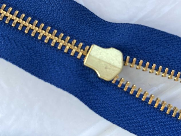 X85 Cerniere metallo senza tiretto cm 18 col. Azzurro – Pz. 10 - Foto 2
