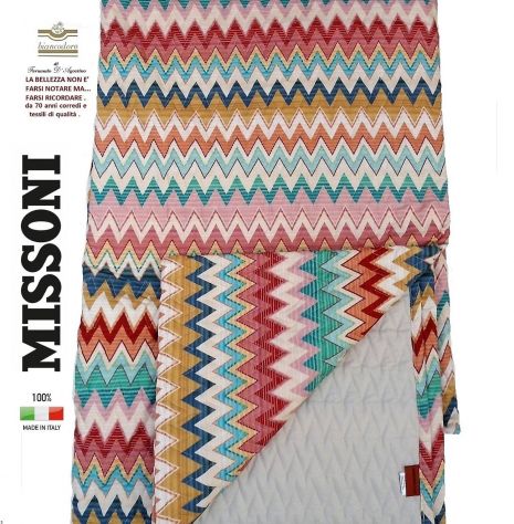 MISSONI COORDINATO LETTO , COMPLETO LENZUOLA + QUILT - Foto 5