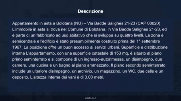 Immobile in asta di 153 m² con più di 5 locali e box auto in vendita a Bolotana - Foto 16