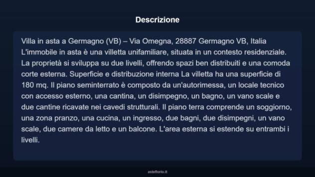 Immobile in asta di 180 m², box auto in vendita a Germagno - Foto 15