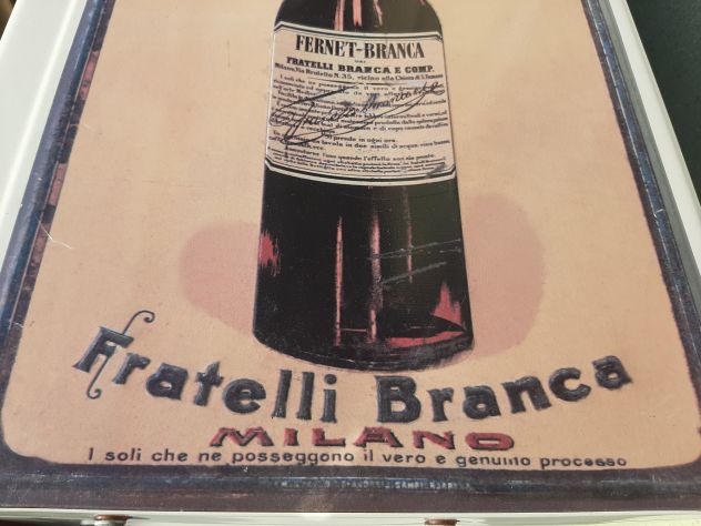 INSEGNA FERNET BRANCA MILANO TARGA IN RILIEVO - Foto 4