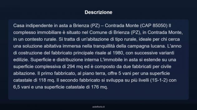 Immobile in asta di 294 m² con più di 5 locali in vendita a Brienza - Foto 9