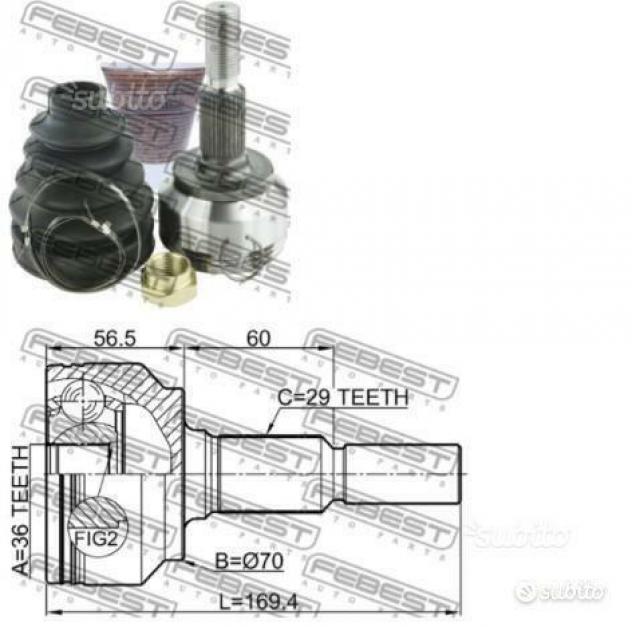 Kit giunti jeep grand cherokee 52104701ab