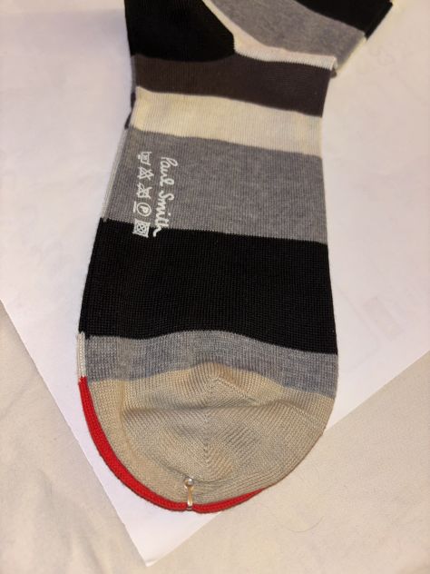 1 PAIO DI CALZE NUOVE DA UOMO FIRMATE ORIGINALI”PAUL SMITH”MADE IN ITALY TAGLIA - Foto 6