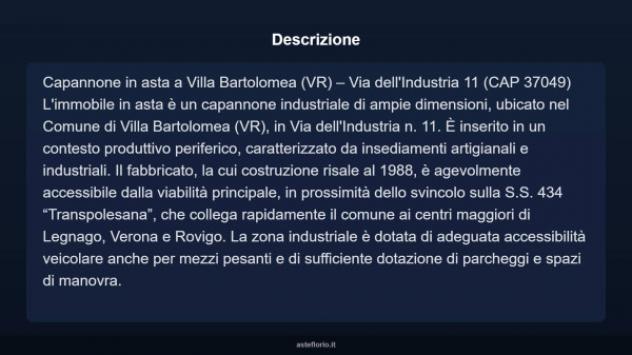 Immobile in asta di 3354 m² in vendita a Villa Bartolomea - Foto 4