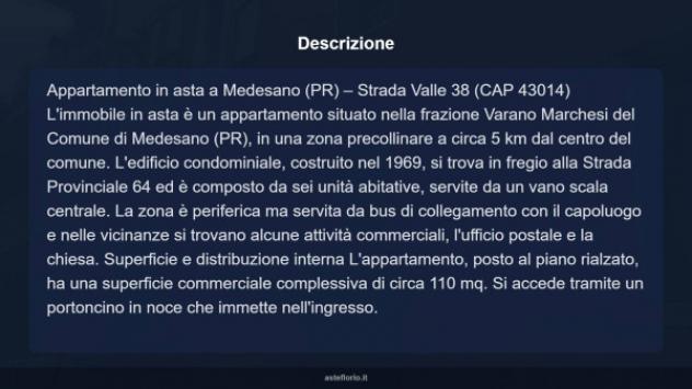 Immobile in asta di 110 m² con più di 5 locali e box auto in vendita a Medesano - Foto 12