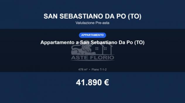 Immobile in asta di 478 m² con più di 5 locali e box auto doppio in vendita a San Sebastiano da Po