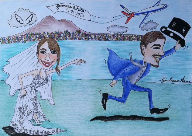CARICATURE RITRATTI matrimoni comunioni battesimi compleanni lauree 18 - Foto 2