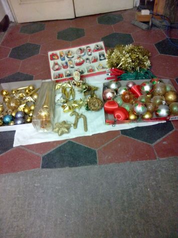 Lotto addobbi di Natale per albero