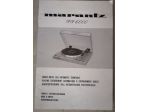 Marantz TT6000 e PM-410 manuali d'uso originali