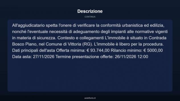 Immobile in asta di 400 m² in vendita a Vittoria - Foto 3