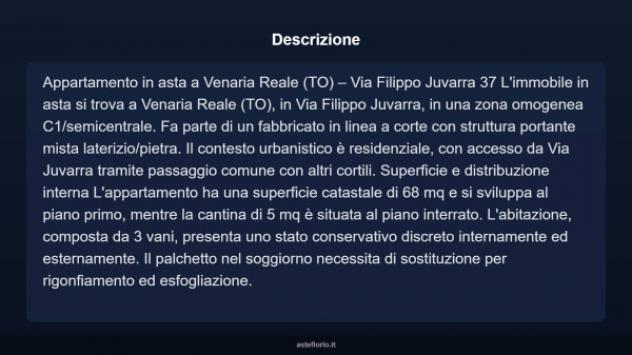 Immobile in asta di 68 m² in vendita a Venaria Reale - Foto 3
