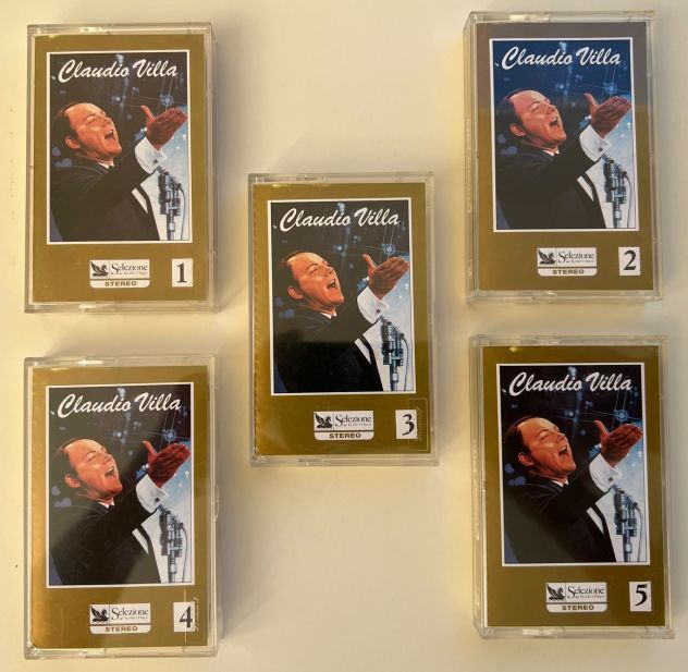 Claudio Villa - Cofanetto Box 5 Musicassette (MC) Selezione Reader's Digest - Foto 4