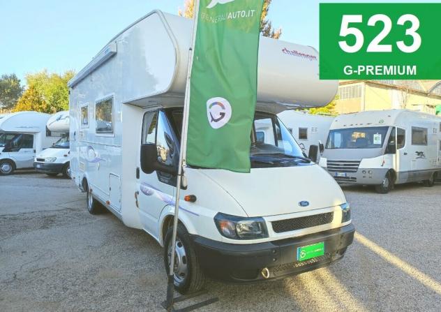 CAMPER CHALLENGER FORD MANSARDATO DOPPIA DINETTE 7 POSTI LETTO CASTELLO FOTOVOLTAICO GENERALI USATI 523
