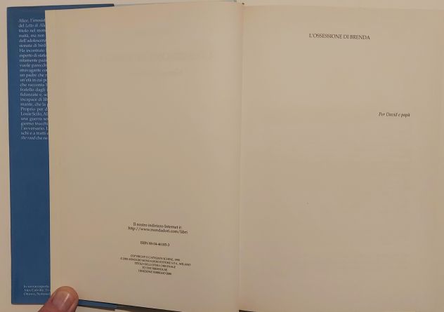 L'ossessione di Brenda di Cathleen Schine 1°Ed.Mondadori, febbraio 2000 - Foto 3