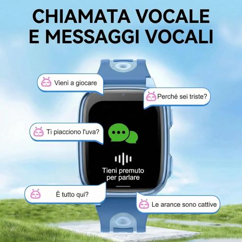 Smartwatch bambini 4G SIM SOS videochiamata GPS LBS WiFi scuola NERO - Foto 7