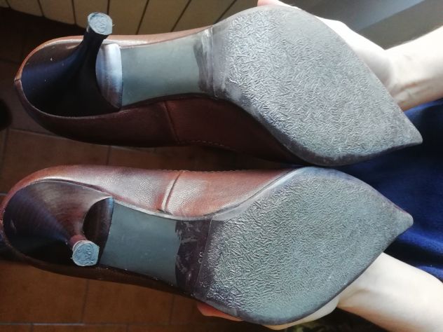 scarpe decolté marroni - Foto 3