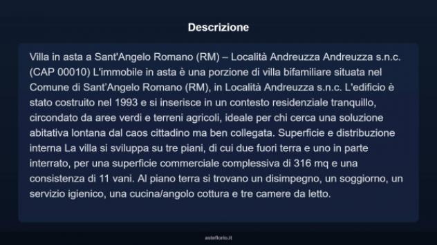 Immobile in asta di 316 m² con più di 5 locali in vendita a Sant'Angelo Romano - Foto 3