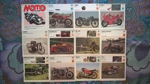 COLLEZIONE COMPLETA : MOTO : SCHEDE FOTO E TECNICHE