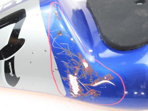 CARENA POSTERIORE YAMAHA YZFR6 RJ03 (2003-2004) 5SLY217100P0 REAR FAIRING IN VETRORESINA STRISCIATA - Foto 7