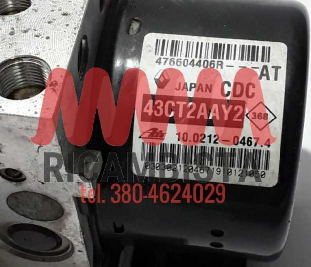 476604406R Renault Latitude centralina gruppo pompa ABS