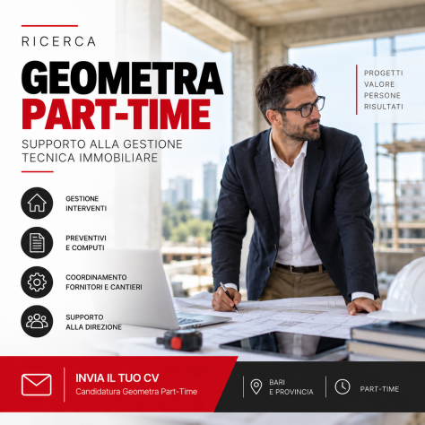 RICERCA GEOMETRA PART-TIME