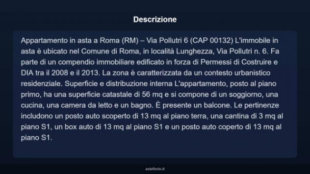 Immobile in asta di 56 m², box auto in vendita a Roma - Foto 4