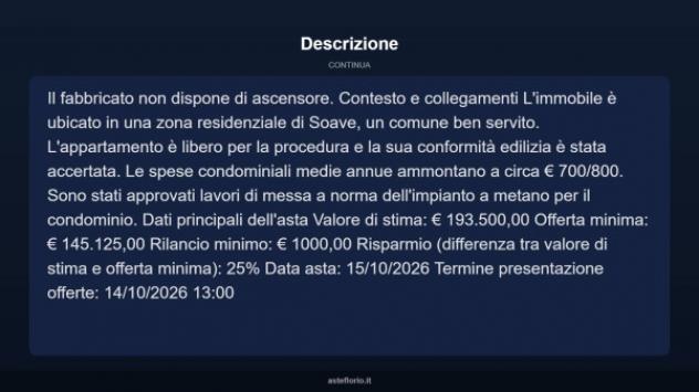 Immobile in asta di 130 m², box auto in vendita a Soave - Foto 16