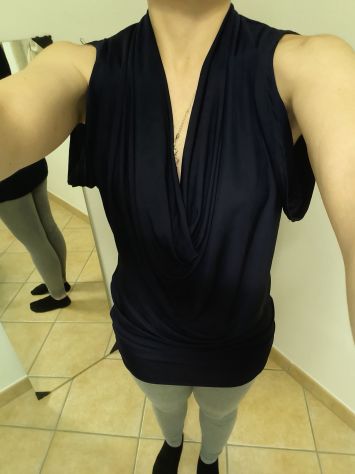 Vestitino corto blu taglia M - Foto 3