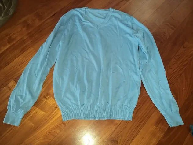 lotto 5 maglie uomo tagli xl cotone. 1 azzurra Benetton 1 marroncina Benetton 1 - Foto 3