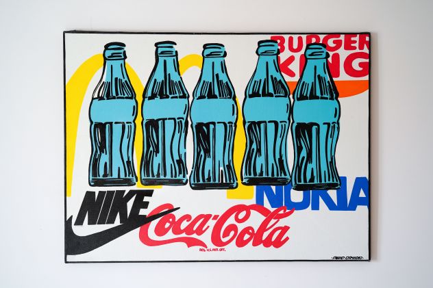 Quadro Pop Art Colori dipinto a mano