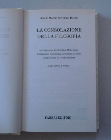 BOEZIO - La consolazione della filosofia - Foto 2