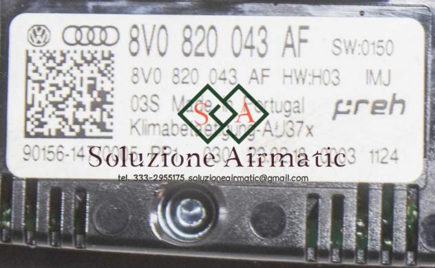 8V0820043AF Audi A3 2.0 centralina comando condizionatore clima Preh - Foto 2