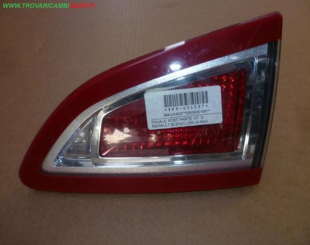 FANALE POST. PARTE INT. D. RENAULT SCENIC BORDO ROSSO (J95)  Parti elettriche  Fanaleria  Fanali  Fanale post. sx. RENAULT - SCENIC X-Mod - 01-08-2009